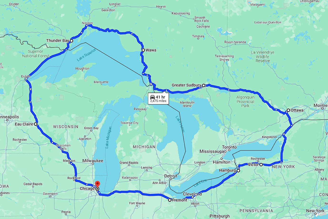 great lakes motorcycle tour