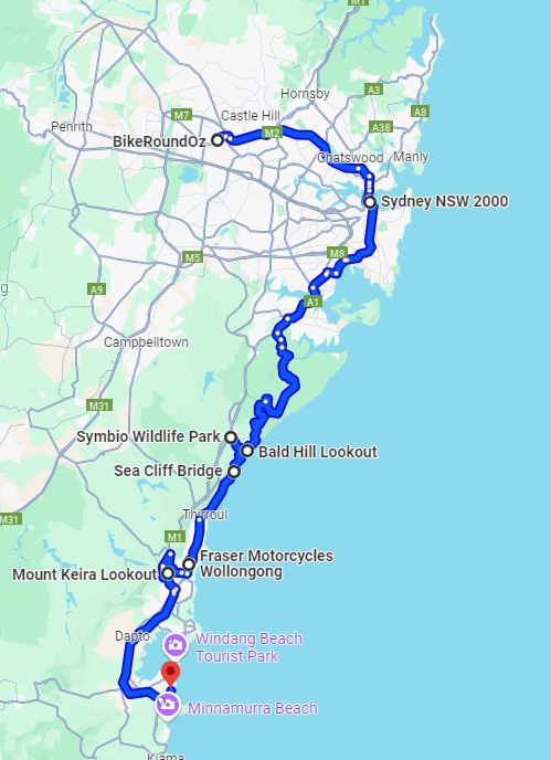 Day-03-Seven-Hills-to-Shellharbour Ride Australia's Southeast - 15 Days