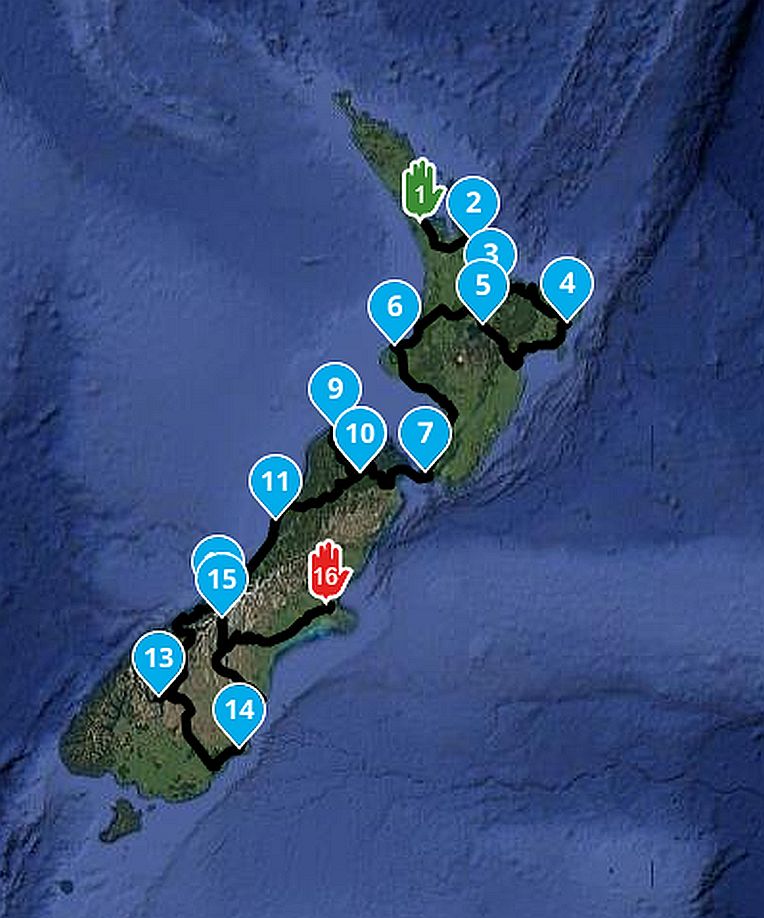 Map New Zealand Explorer - 18 Days