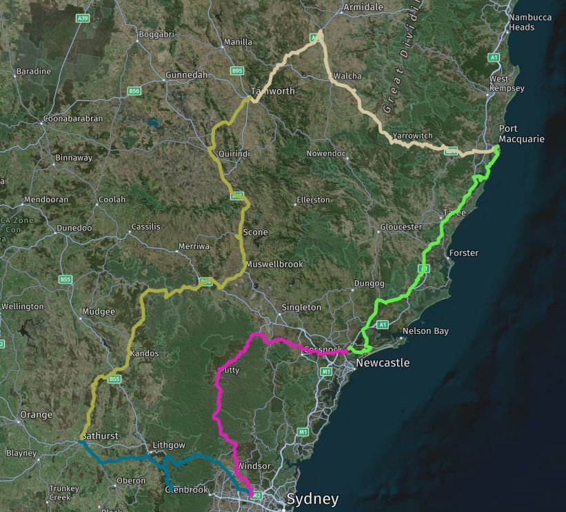 Ride-NSW-Roads-NNW-overview-map Ride New South Wales's Northwest Roads - 07 November 2026 - 8 Days