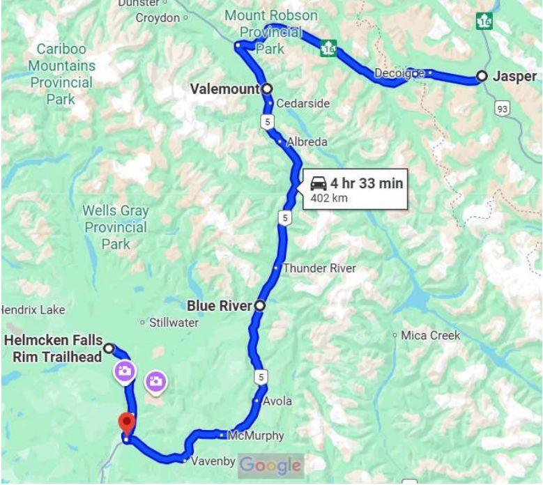 Day-5-Wells-Gray-Provincial-Park-Helmcken-Falls-Clearwater Ride The Canadian Rockies and Best of BC – 13 Days – 18 June 2027